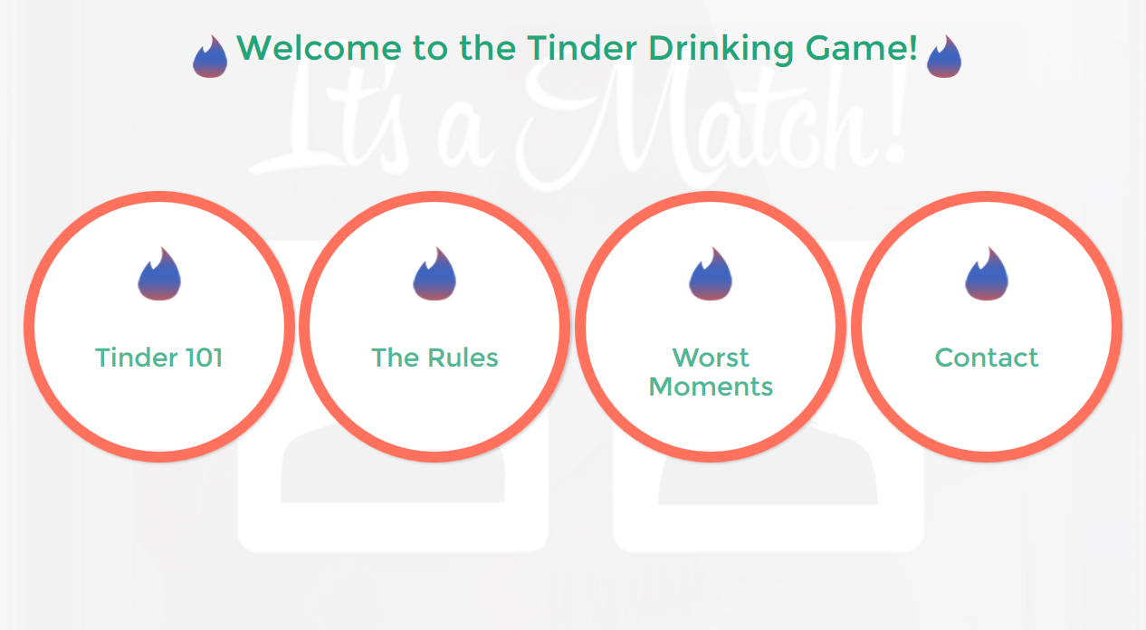 Tinder Drinking Game